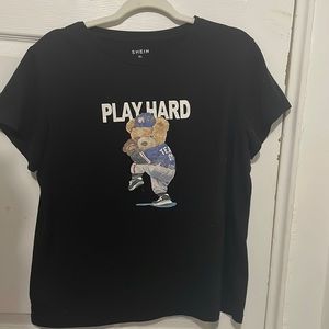 “Play Hard” T-shirt from shein